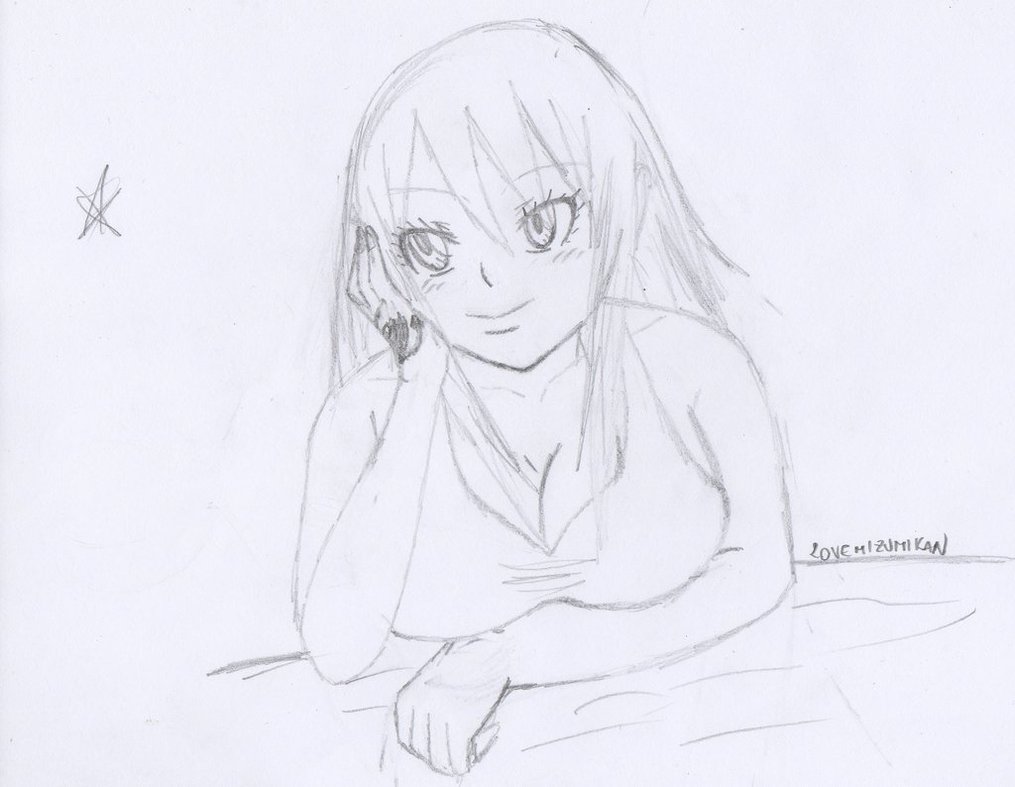1015x787 Lucy Heartfilia Sketch By Lovemizumikan
