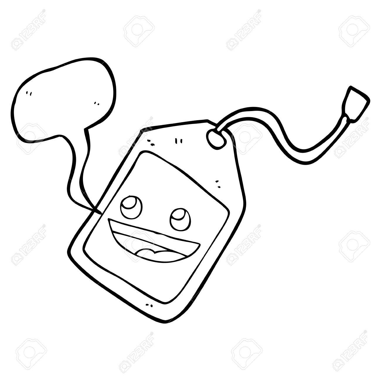 1300x1300 Freehand Drawn Speech Bubble Cartoon Luggage Tag Royalty Free