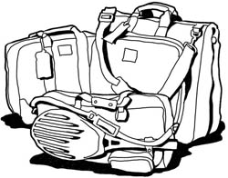 250x196 Luggage Randal Birkey Illustration
