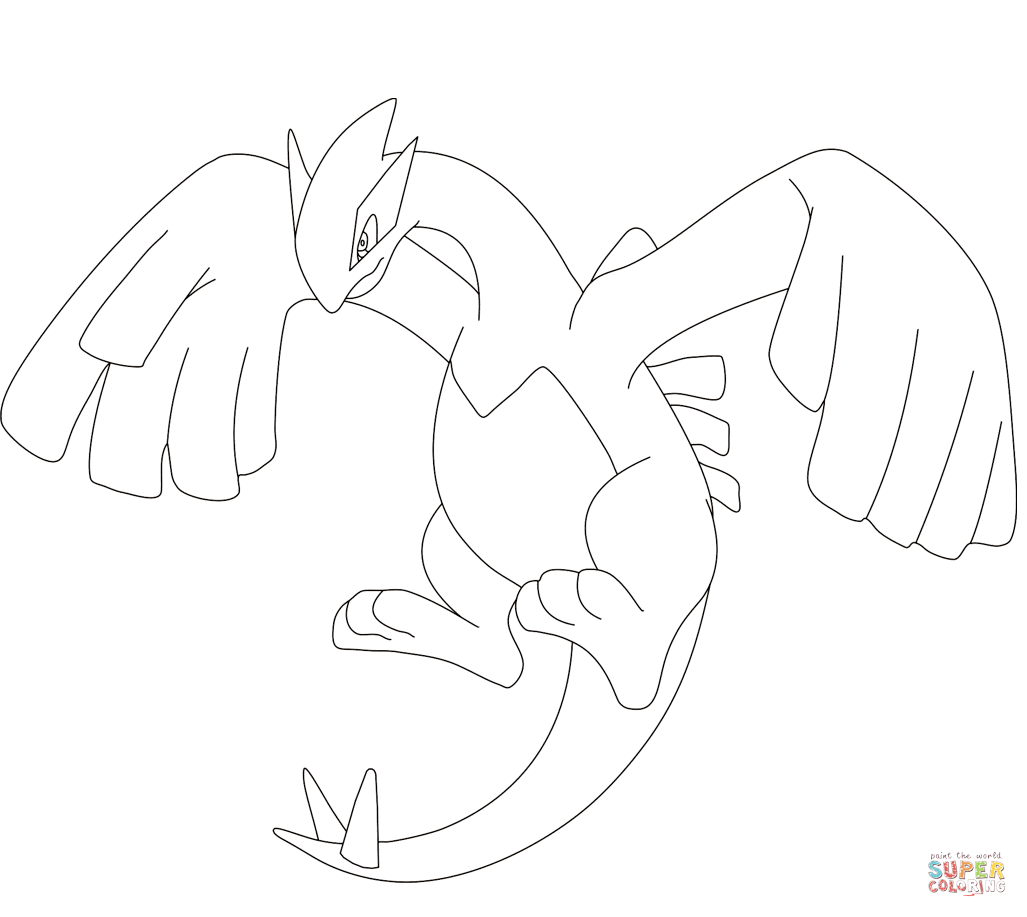 1027x917 Lugia Coloring Page Free Printable Coloring Pages