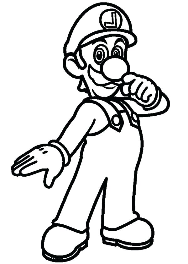 600x840 Luigi Coloring Pages Super Coloring Pages Super Coloring Size