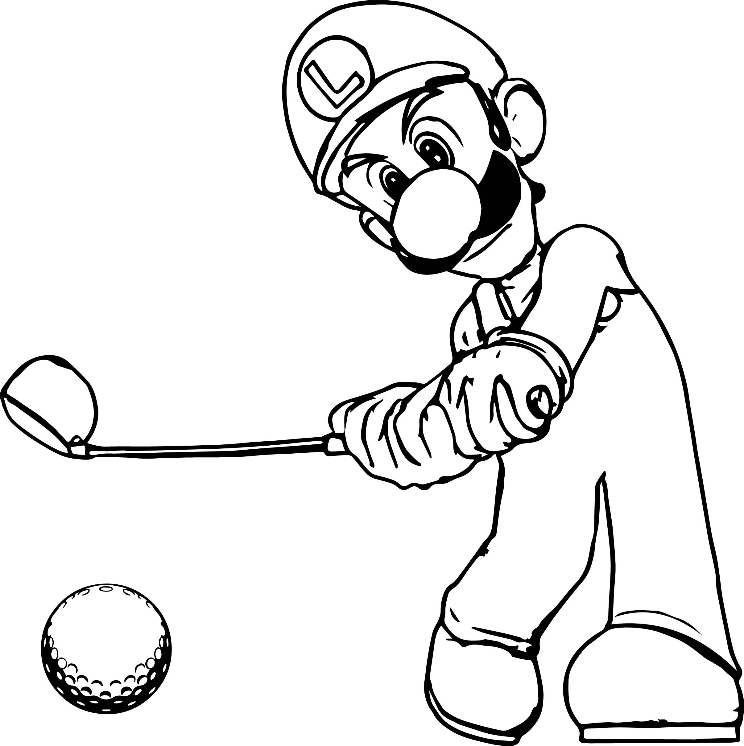2412x2419 Luigi Coloring Pages Wallpapers