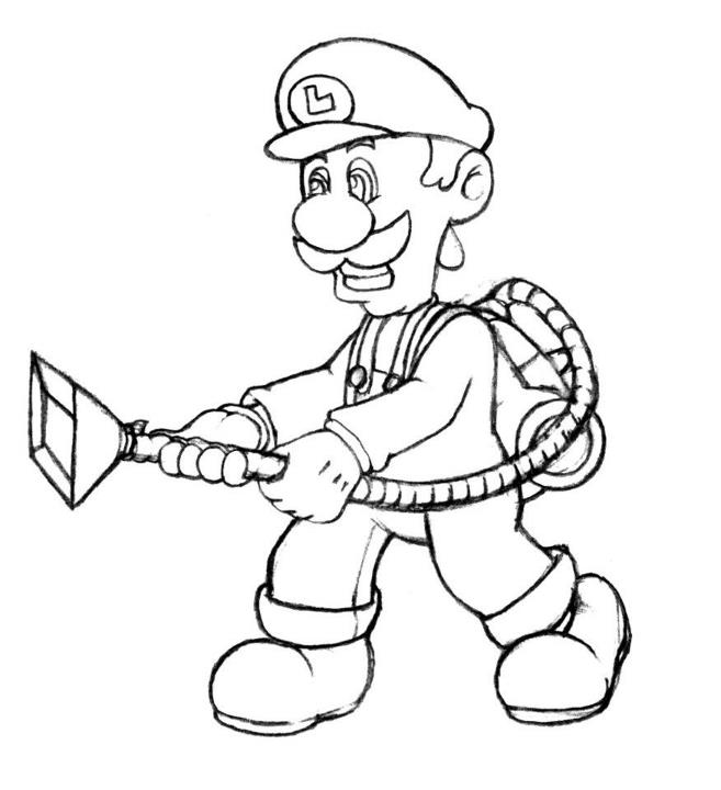 657x720 Luigi With Poltergust By Realarpmbq