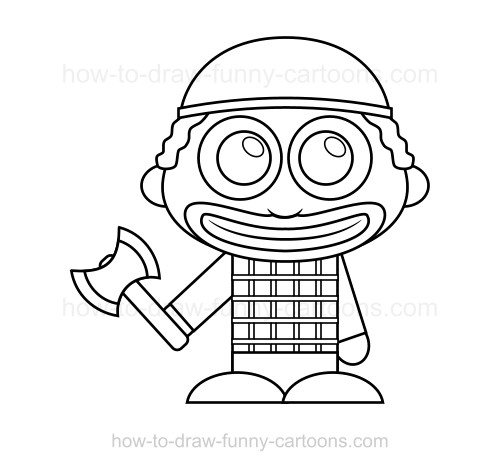 500x471 How To Draw A Lumberjack