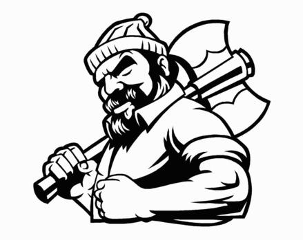Lumberjacks Cartoon - Lumberjack Woodsman Outdoors Cartoon Poster ...
