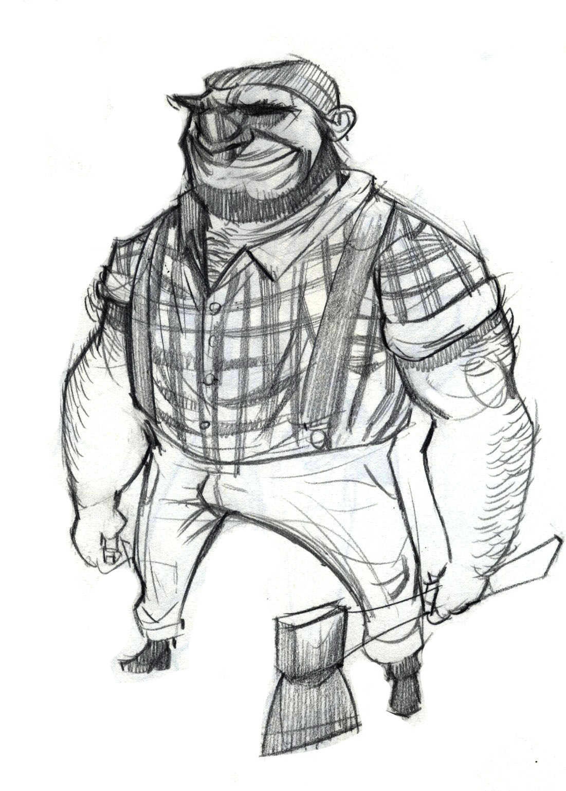 Lumberjack Drawing at GetDrawings | Free download