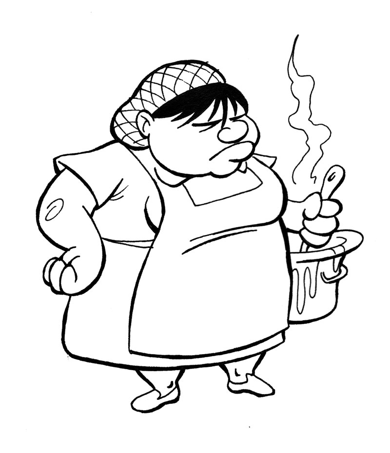 800x930 Toon Lunch Lady By Gamecreature