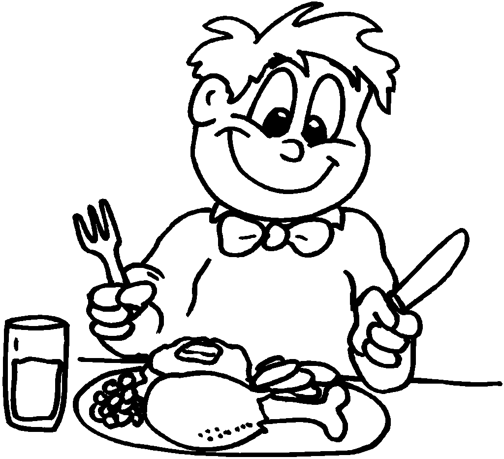 1024x932 Lunch Box Coloring Page Boy Eat Thanksgiving Coloring Pagespng