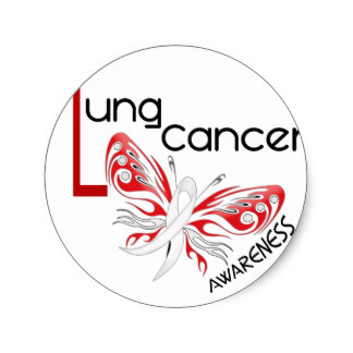 324x324 Lung Cancer Fighter Stickers Zazzle