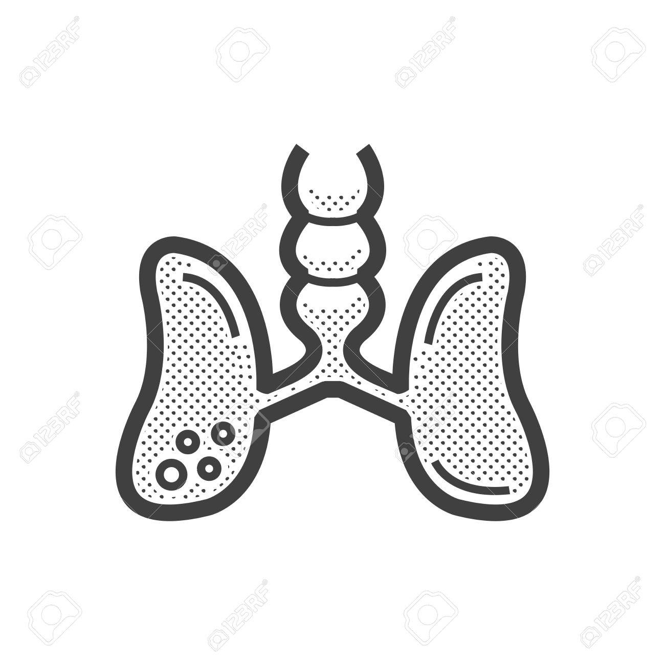 1300x1300 Lung Cancer Icon Royalty Free Cliparts, Vectors, And Stock