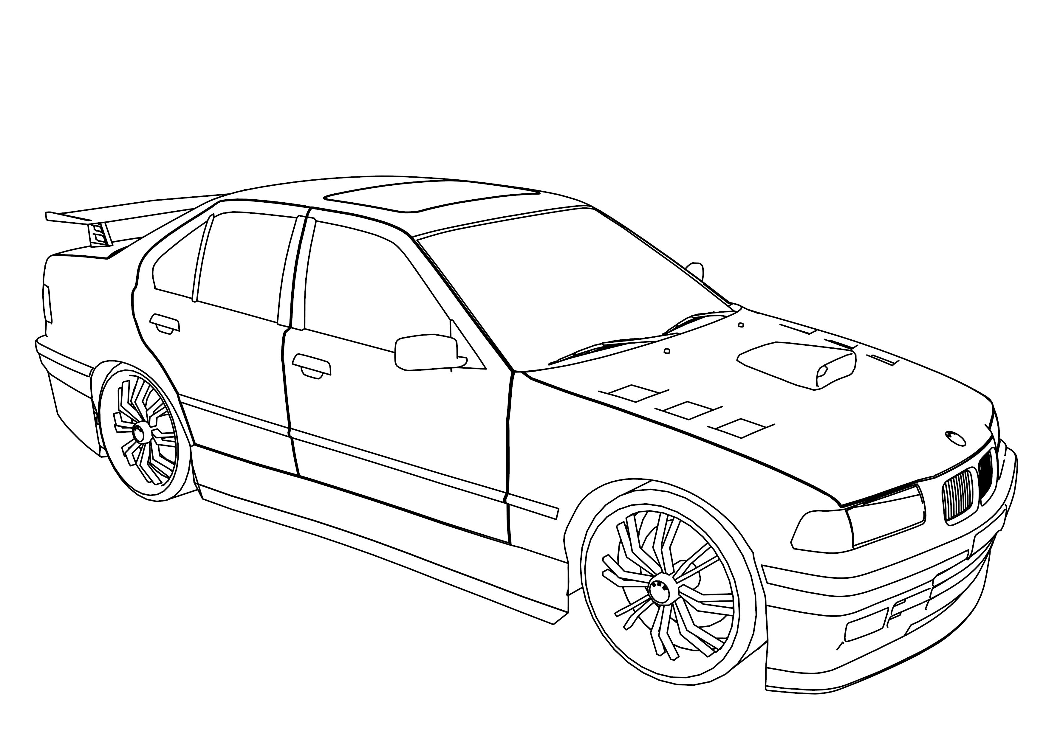 Luxury Car Drawing at GetDrawings | Free download