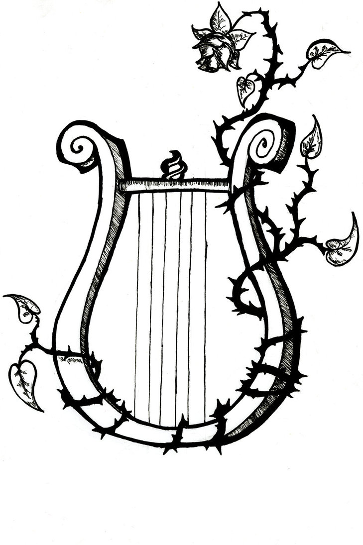 729x1095 This Lyre Is Supposed To Signify Orpheus While The Flower