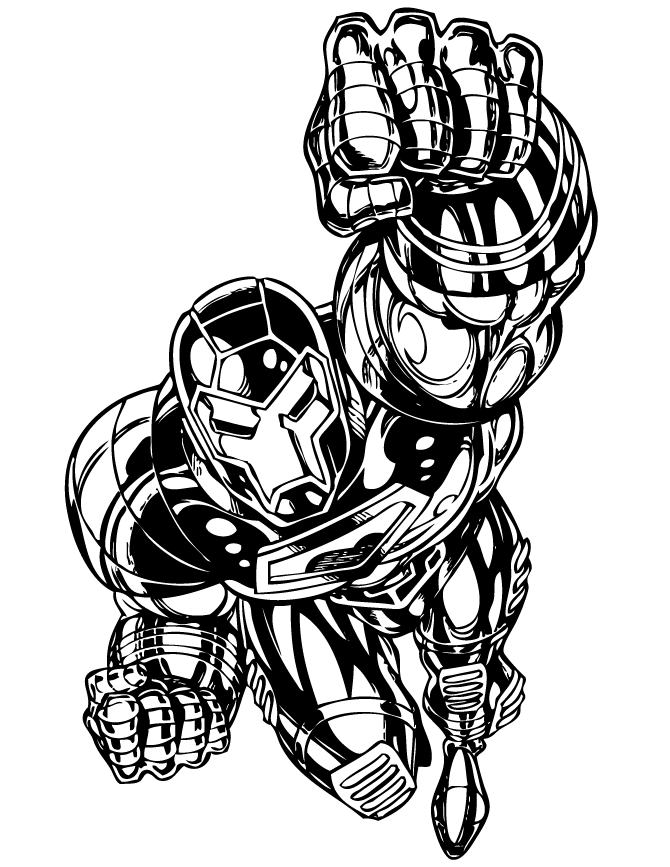 670x867 Iron Man Comic Book Coloring Page H Amp M Coloring Pages