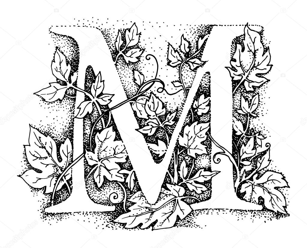 1024x825 Hand Drawing Letter M Stock Vector Fla