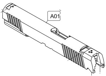 422x304 Elite Forcekwc 1911 A1 Co2 Blowback Airsoft Pistol Slide