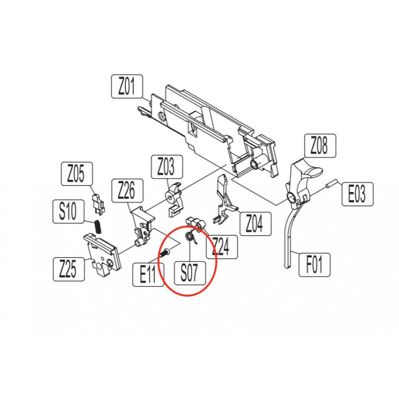 800x800 Firing Pin Spring For Kwc Kcb 76 M1911