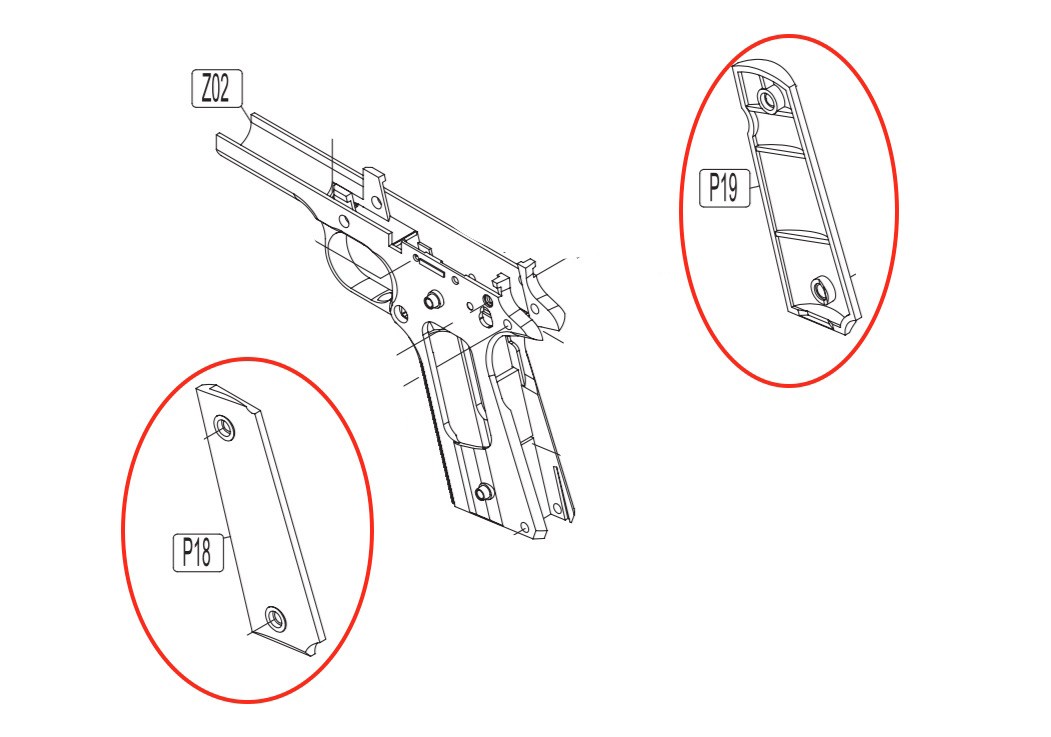 1051x737 Grip For Kwc Kcb 76 M1911