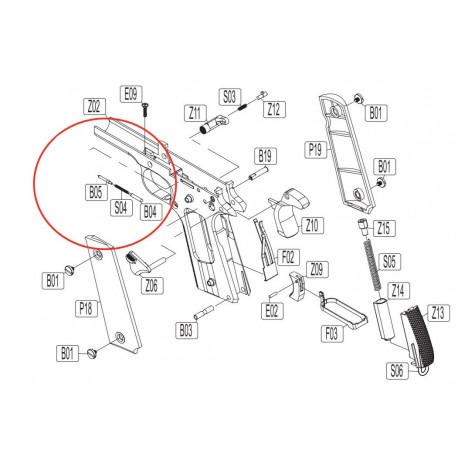 458x458 Stop Pin For Kwc Kcb 76 M1911