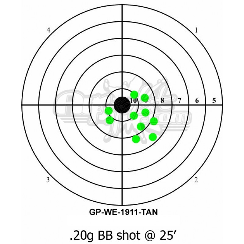 800x800 1911 Tactical Gas Blowback Gun Desert