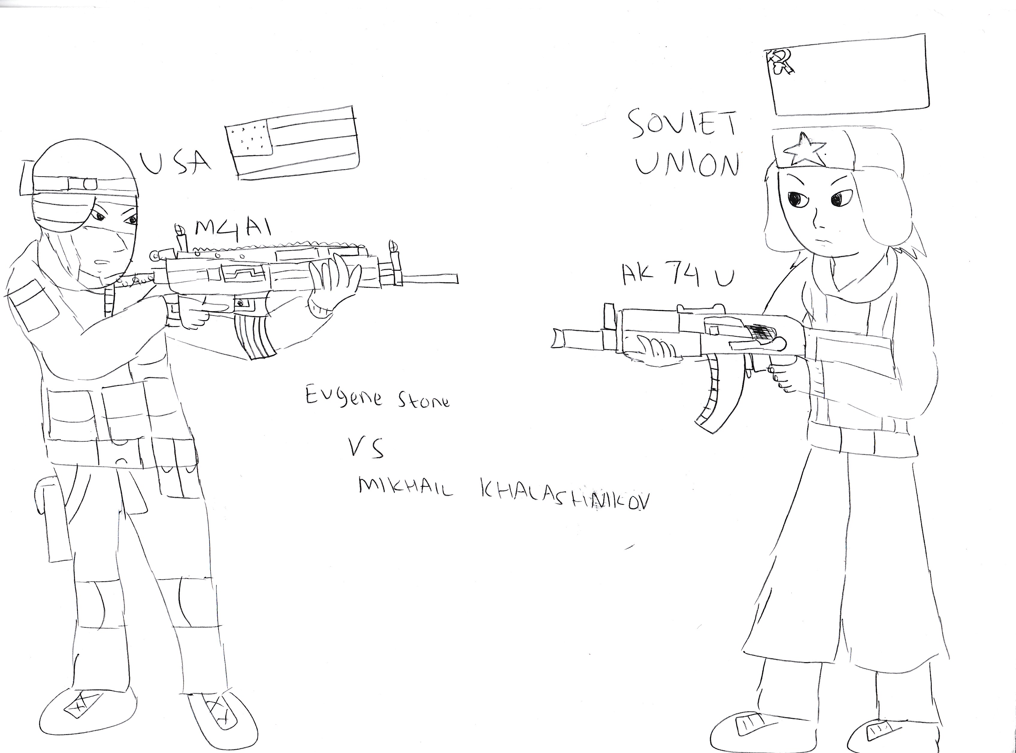 3392x2512 M4 Vs Ak 47 By Wikipediauser