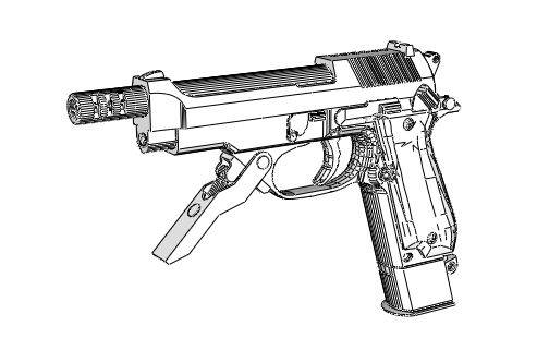 504x321 Full Size Mk 18 Assault Rifle Free Paper Model Download