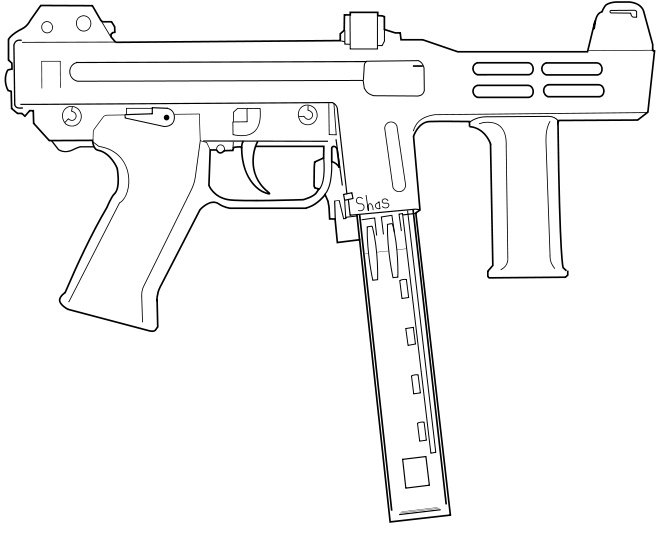 M4 Rifle Drawing at GetDrawings | Free download