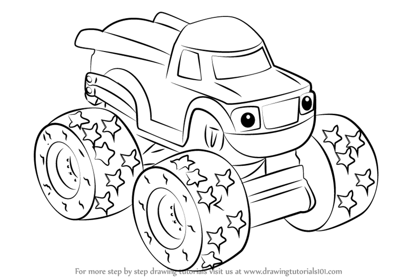 800x566 Learn How To Draw Darington From Blaze And The Monster Machines
