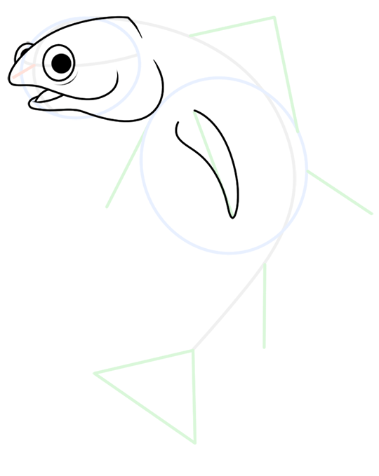 540x679 How To Draw A Fish Cartoon