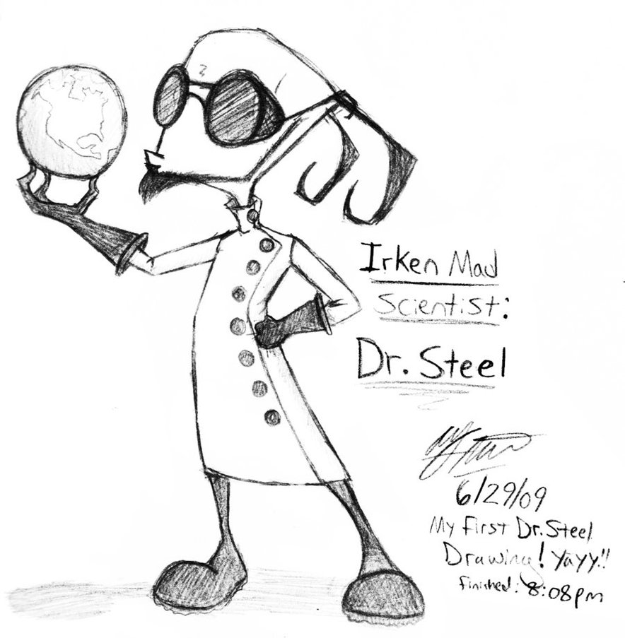 884x903 Irken Mad Scientist Dr. Steel By Vampiremistresskayla