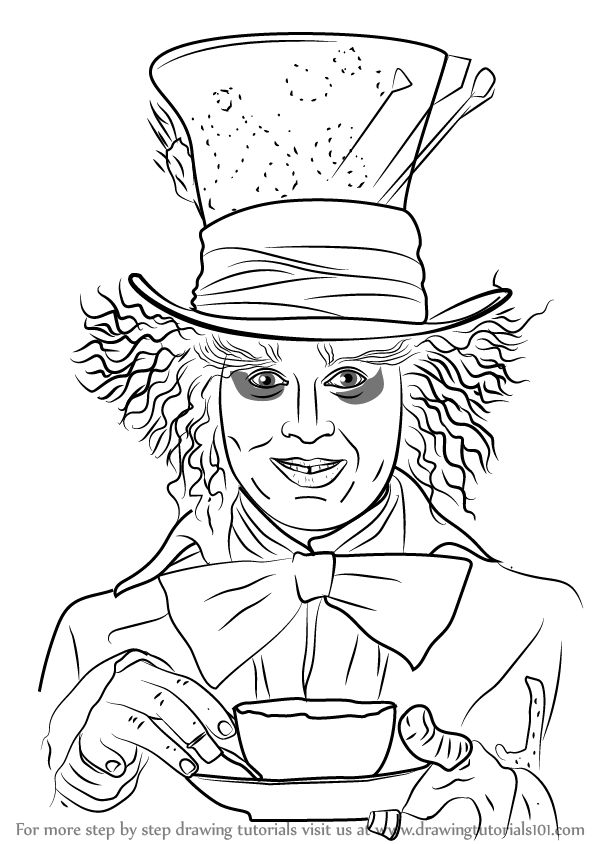 598x844 Learn How To Draw Mad Hatter (Dc Comics) Step By Step Drawing