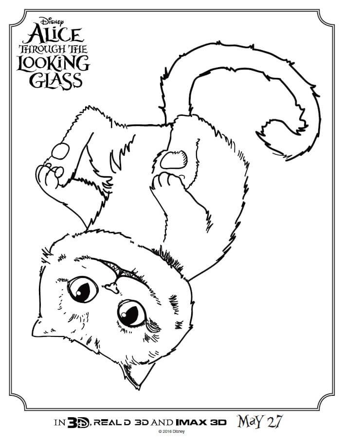 705x912 Check Out These Alice Through The Looking Glass Coloring Pages