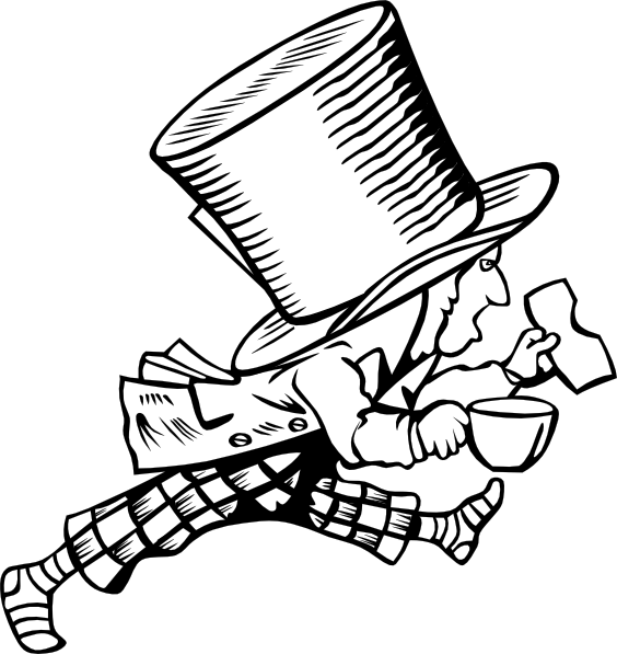564x597 Mad Hatter 4 Clip Art