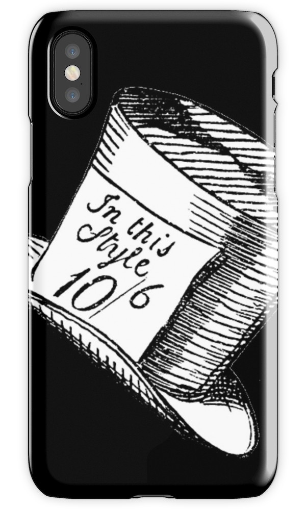 600x1000 Alice In Wonderland Classic Mad Hatter Hat Iphone Cases Amp Skins