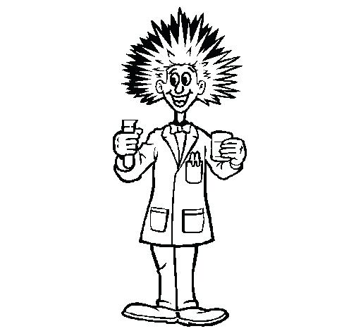 505x470 Minimalist Scientist Coloring Pages New Mad Science Free Printable