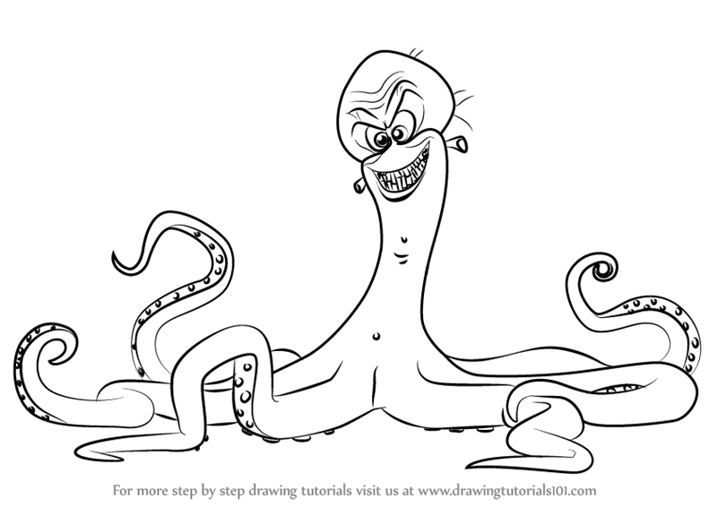 800x566 Learn How To Draw Dave From The Penguins Of Madagascar (The