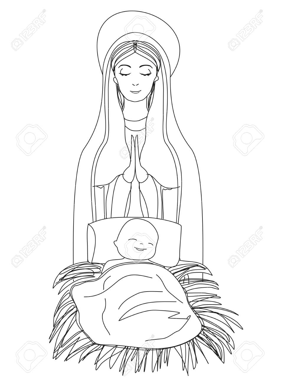 952x1300 Madonna And Child Jesus Royalty Free Cliparts, Vectors, And Stock