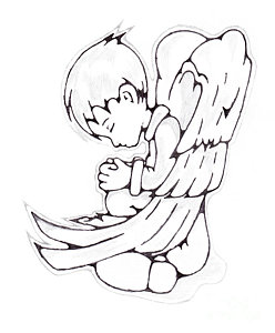 248x300 Praying Child Drawings Fine Art America