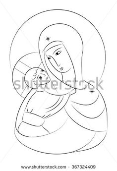 236x345 Virgin Mary With Child On Her Arm