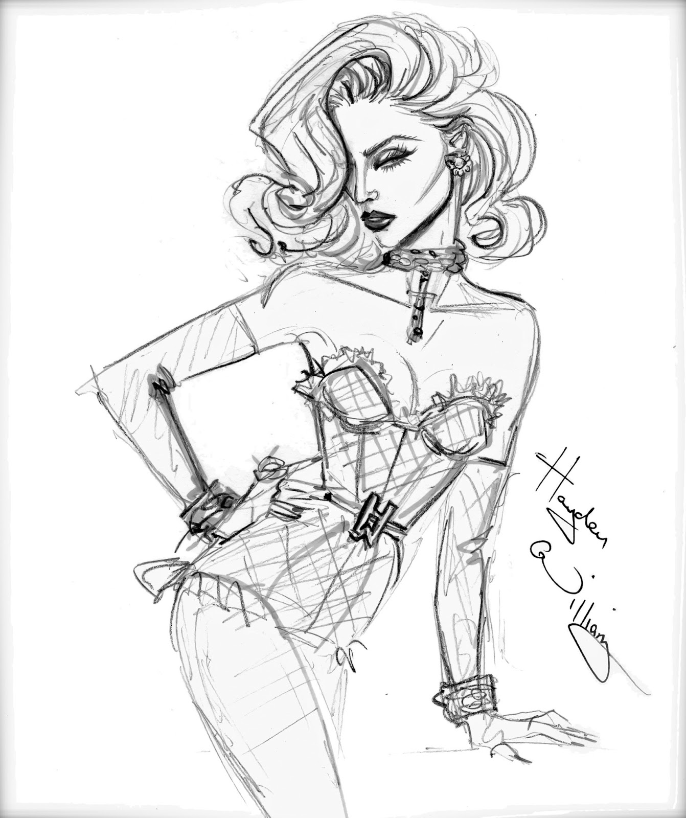 1342x1600 Happy Birthday Madonna! Art Fashion Illustrations