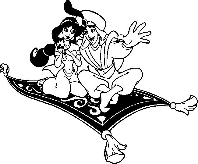650x538 Aladdin Amp Jasmine Flying Carpet Tattoo Tattoo Ideas