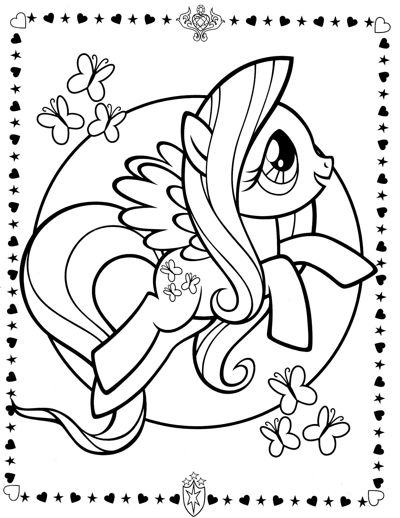 1700x2200 My Little Pony Friendship Is Magic Coloring Pages Games Copy My