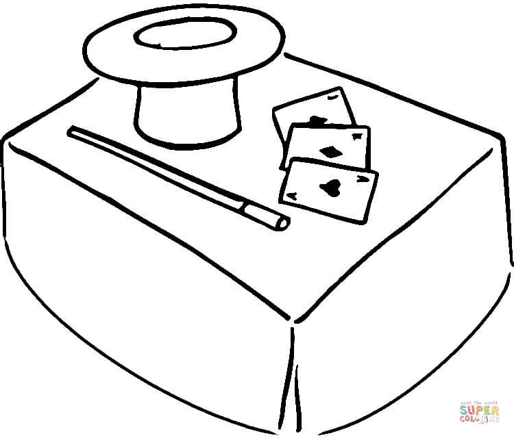 750x640 Magic Hat Coloring Page Free Printable Coloring Pages