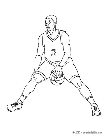 364x470 Basketball Coloring Pages