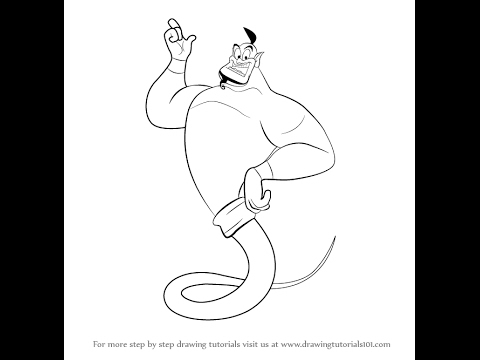 480x360 How To Draw The Genie From Aladdin