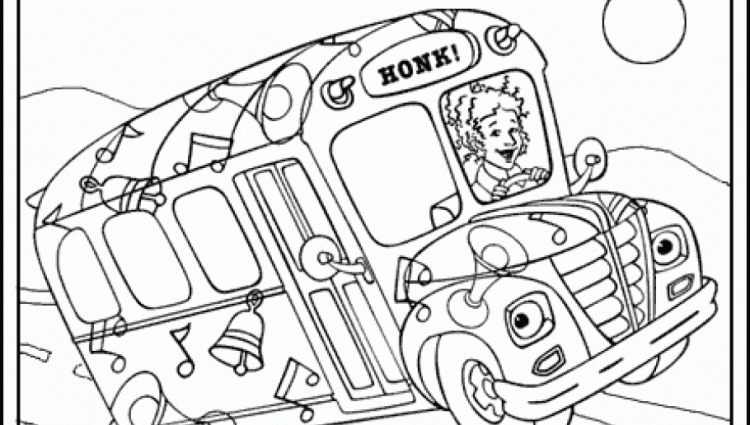 750x425 Magic School Bus Coloring Pages