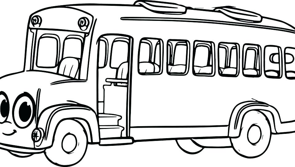 960x544 School Bus Coloring Page School Bus Coloring Sheet Free Get This