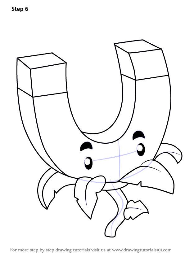 596x843 Learn How To Draw Gold Magnet From Plants Vs. Zombies (Plants Vs