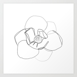 264x264 Magnolia Flower Art Prints Society6