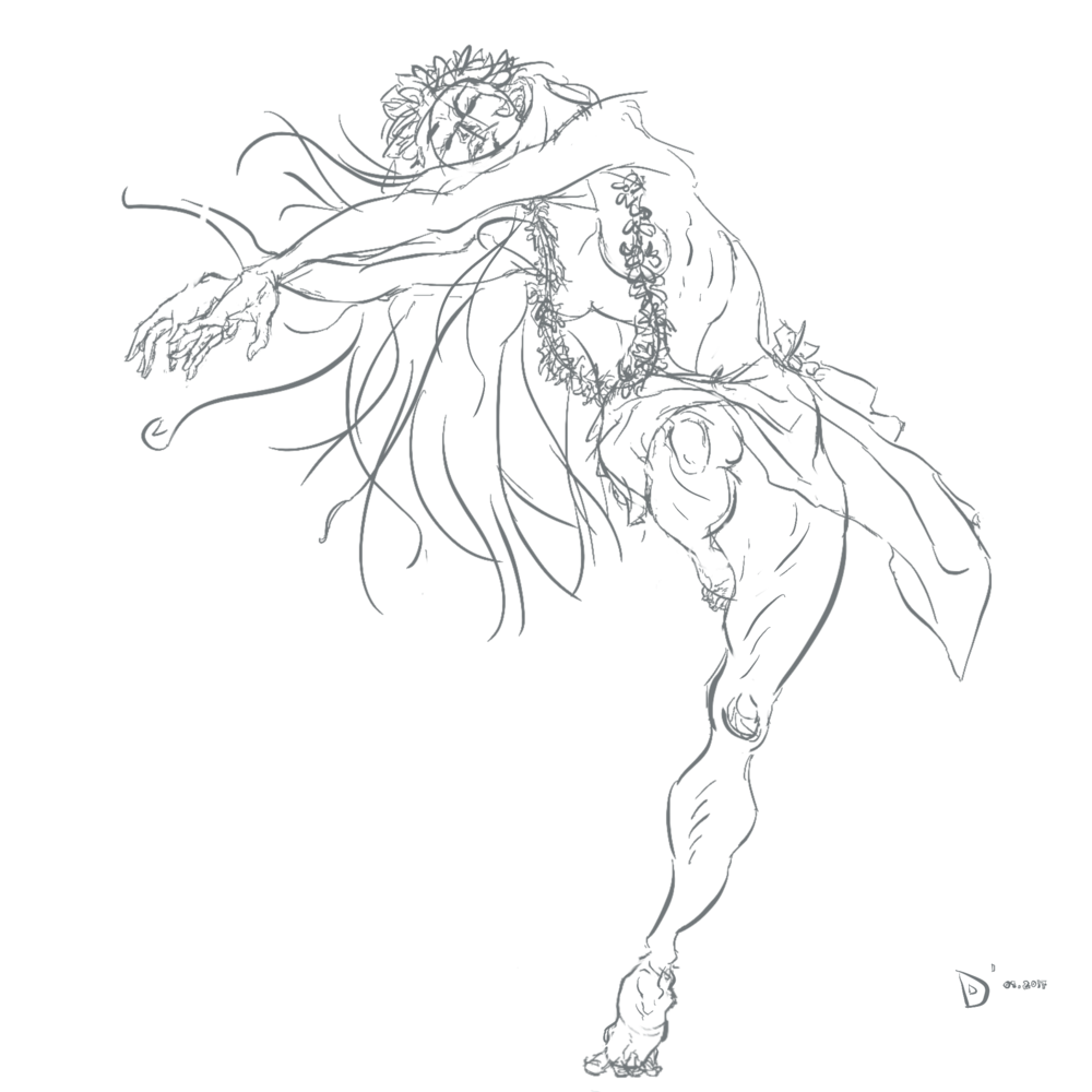 1000x1000 Mahalo, Kauai Delanimation