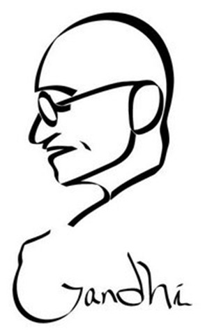 294x480 Sketches Of Mahatma Gandhi My World My Blog